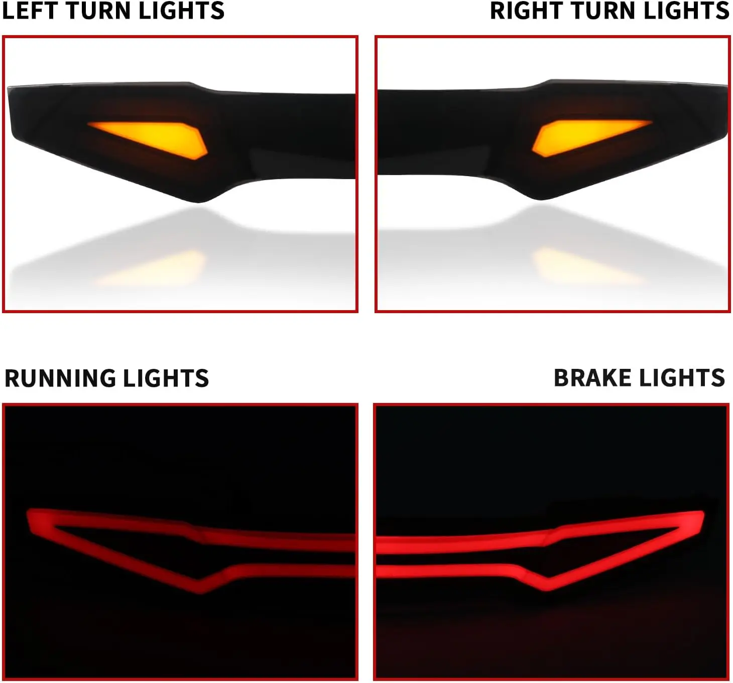 ضوء خلفي LED لسيارة Honda Goldwing GL1800 2012-2017، مصباح خلفي بعدسة مدخنة مع إشارة الفرامل/الجري/البدوره