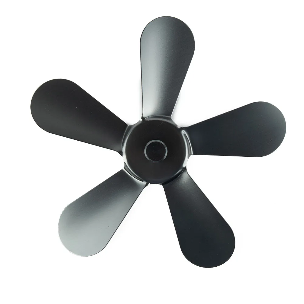 Stove Fan Fan Blades Accessories Heat-Resistant Light Replacement Aluminum Alloy Chimney Pipe Fan For Thermal Power Oven Fan