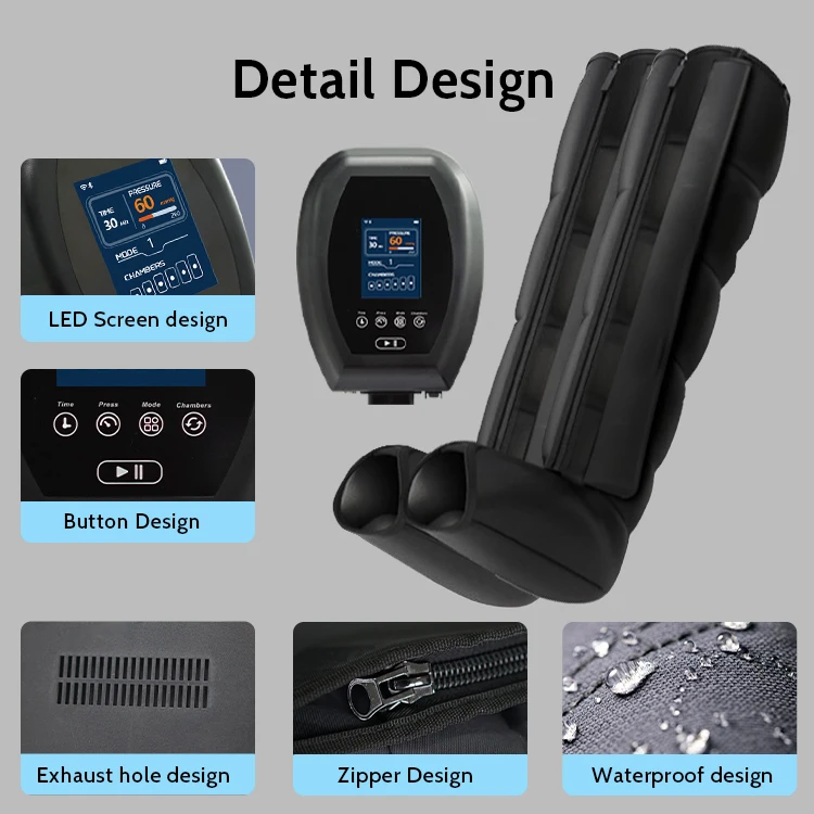 Leg Air Massager, Full Leg Compression Relaxation Boots, Sequential Air Pressure, Limb Revival Massager, Dynamic Pressure Boots