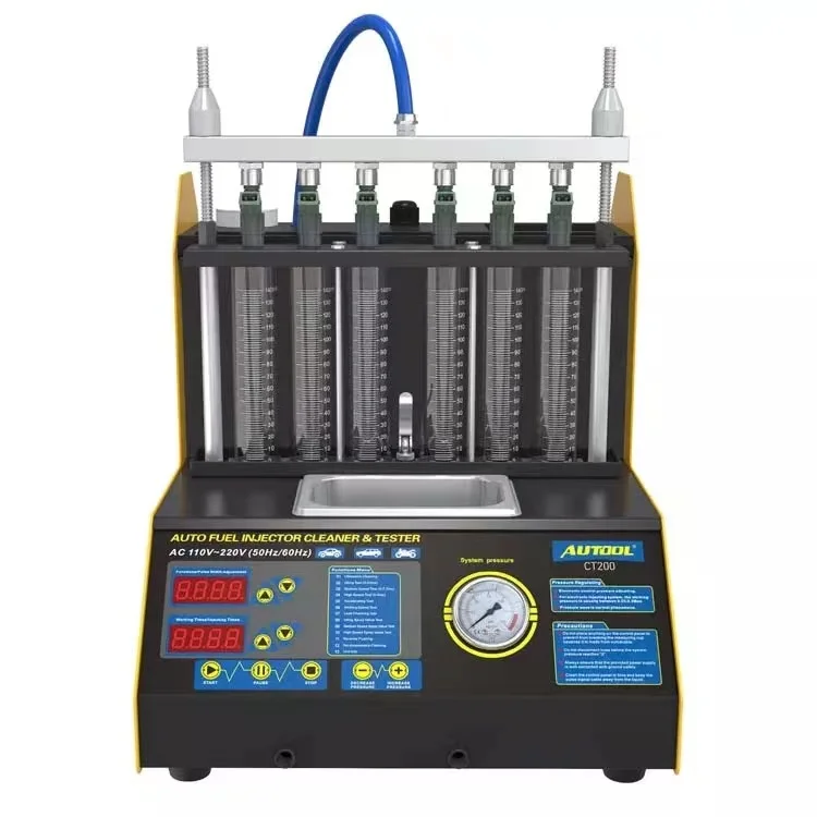 Factory Ultrasonic Injector AUTOOL CT200 Auto Fuel Injector Cleaning Machine 12 Months Warranty