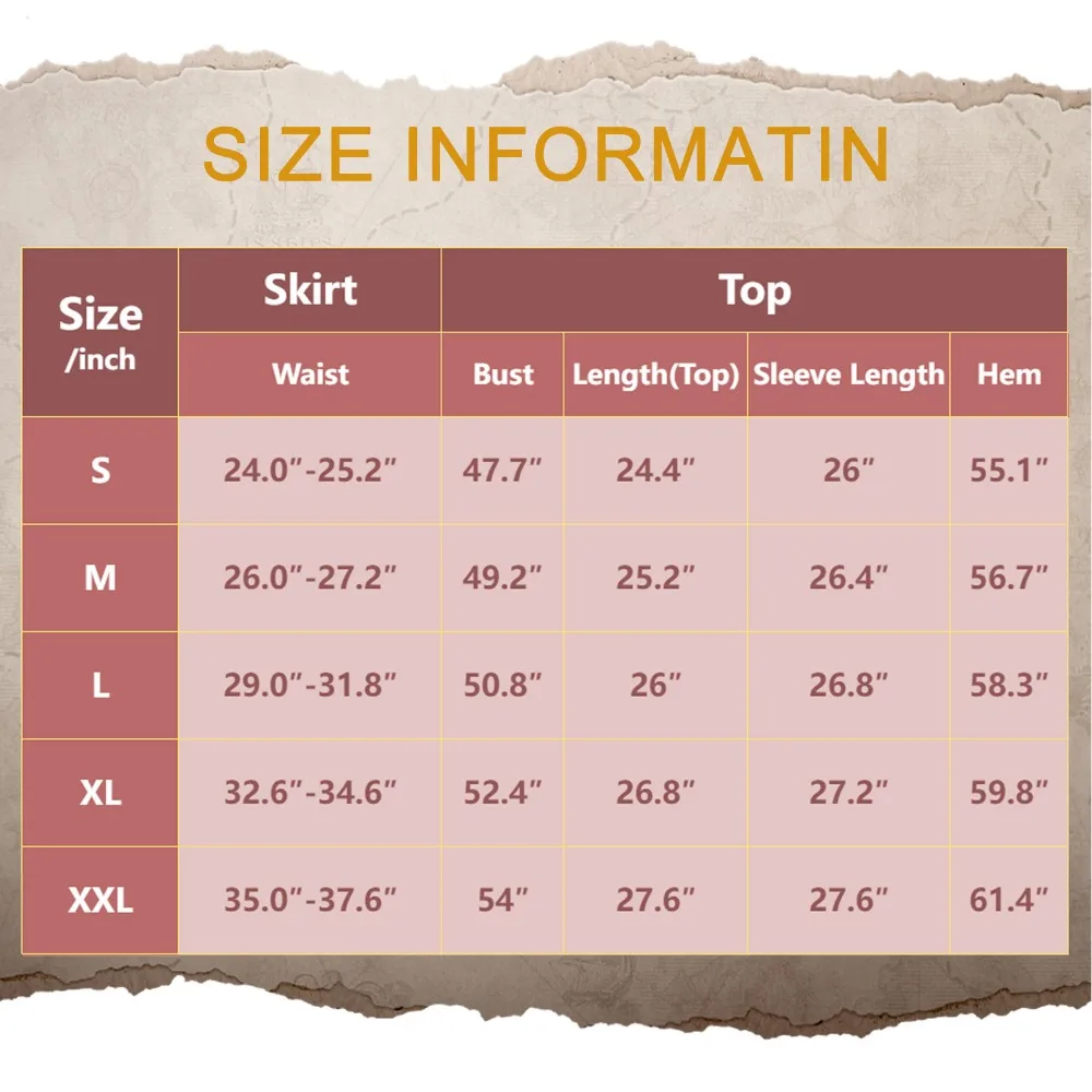 Caribbean Women Pirates Cosplay Costume Tops Skirt Bracelet Patch Scarf Slik Stockings Girdle Full Set Halloween Carnival Party