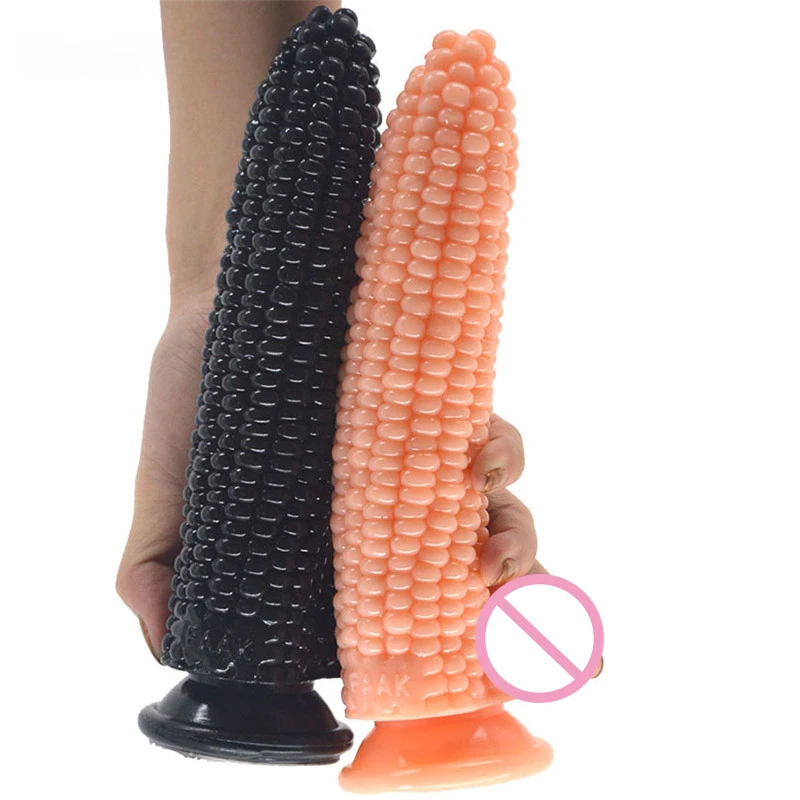 Corn Imitation Dildo Anal Plug Adult Products Vegetables Dildo with Suction Cup Vagina Massage Masturbation Goods Ass Sex Toys