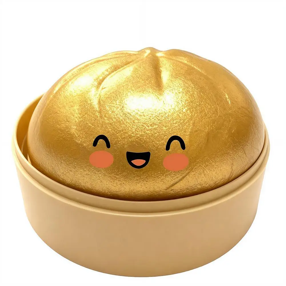 10Cm Simulatie Flash Dumpling Drukbal Stressverlichting Herbruikbaar Lage rebound Decompressie Speelgoed Kinderen Volwassenen Verjaardagscadeau