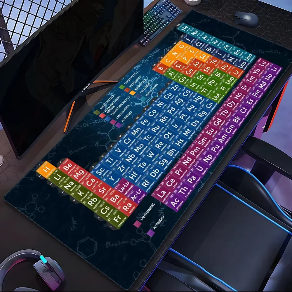 

The periodic table of elements Tablet mouse Pad Laptop xl desktop mouse cute HD Rainbow Gaming keyboard pad, csgo Player, 90x40