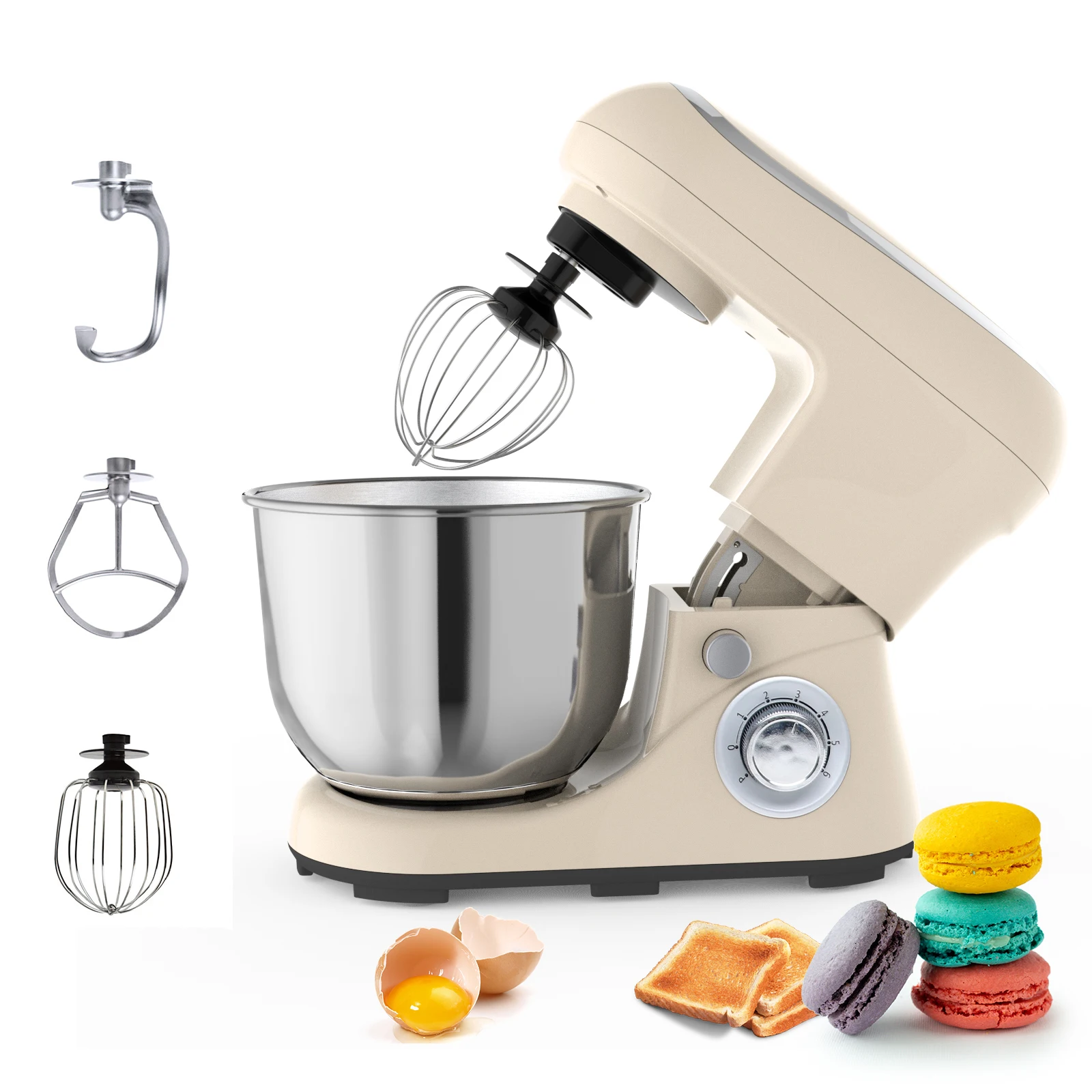 

2026 New Model Stand xer 1300W 5L Cake Bread Dough xer Planetary Electric Home Kitchen Appliance Food xer