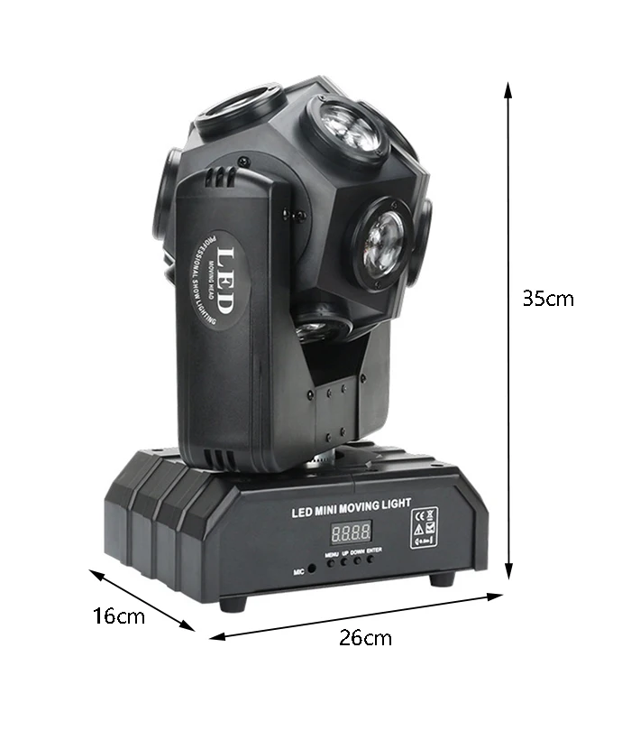 Led Strahl Moving Head 12×12W rgbw Rotierenden Disco Strobe Licht 4in1 dmx Controller Professionelle Dj Party nachtclub Club Hochzeit St – Detail 5