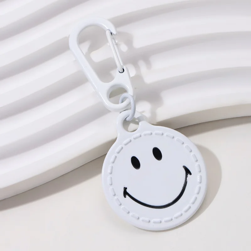 Classic Colorful Smile Face Enamel Keychain Lovely Key Ring For Women Men Good Gift Bag Decoration Handmade Jewelry Set