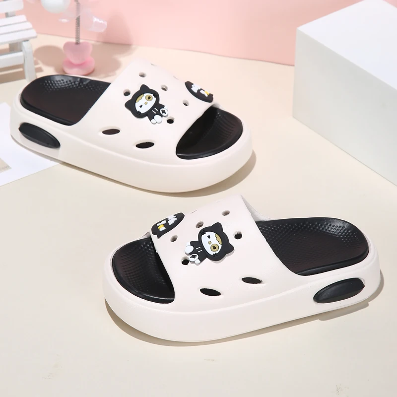 Kids New EVA Slippers Comfortable High Quality Home Lightweight Soft Beach Indoor Non Slip Casual Brand Children Sandals Bedroom
