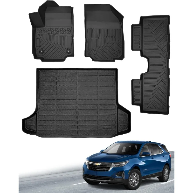 US Chevy Equinox Floor Mats 2024 2023 2022 2021 2020 2019 2018, for GMC Terrain Floor Mats 2018-2024, for Equinox All Weathe