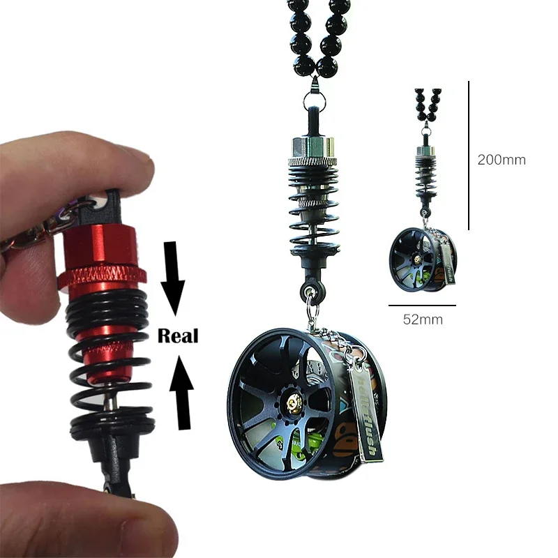 Creative Wheel Hub Brake Shock Absorber Car Pendant Up-market Customization Car Interior Ornaments Accessories