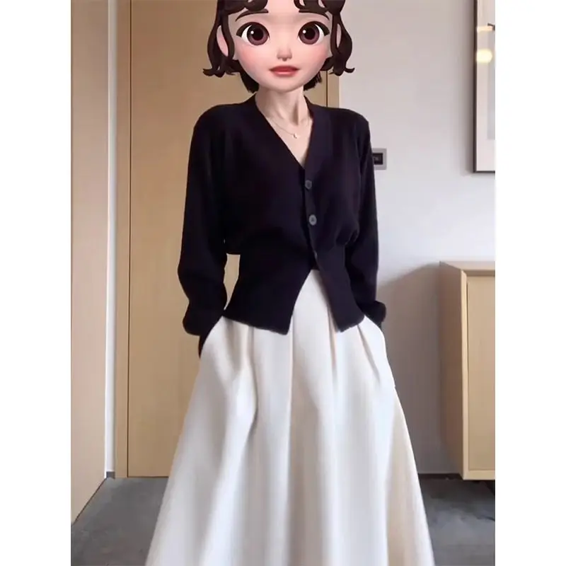 

Sweaters Jumpers Cardigans Womens Japanese Harajuku Tender Knit Button-Up V-Neck Preppy Academy Style School Campus Vintage Sexy