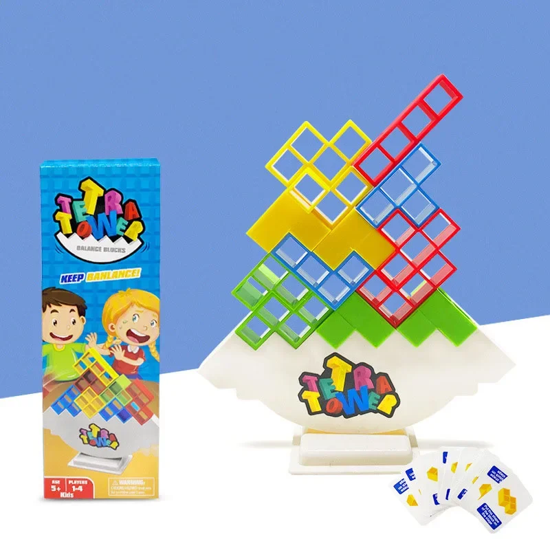 Puzzle Games Baby Stacking Blocks Wood Kids Montessori Toys Melissa and Doug Stacking Blocks Balancin Tetra Tower Game Rainbow