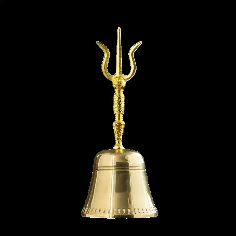 1PCS Metal Artifacts Tantric Buddhist Bells Imitation of Ancient Roads Ringing Bell Diamond Bell pestle Feng Shui Ornament