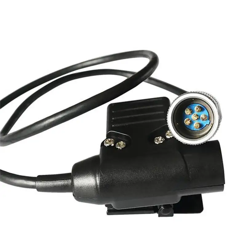 موصل سماعة رأس عسكرية PTT ، حافظة صغرية ، 6Pin ، F ، U94