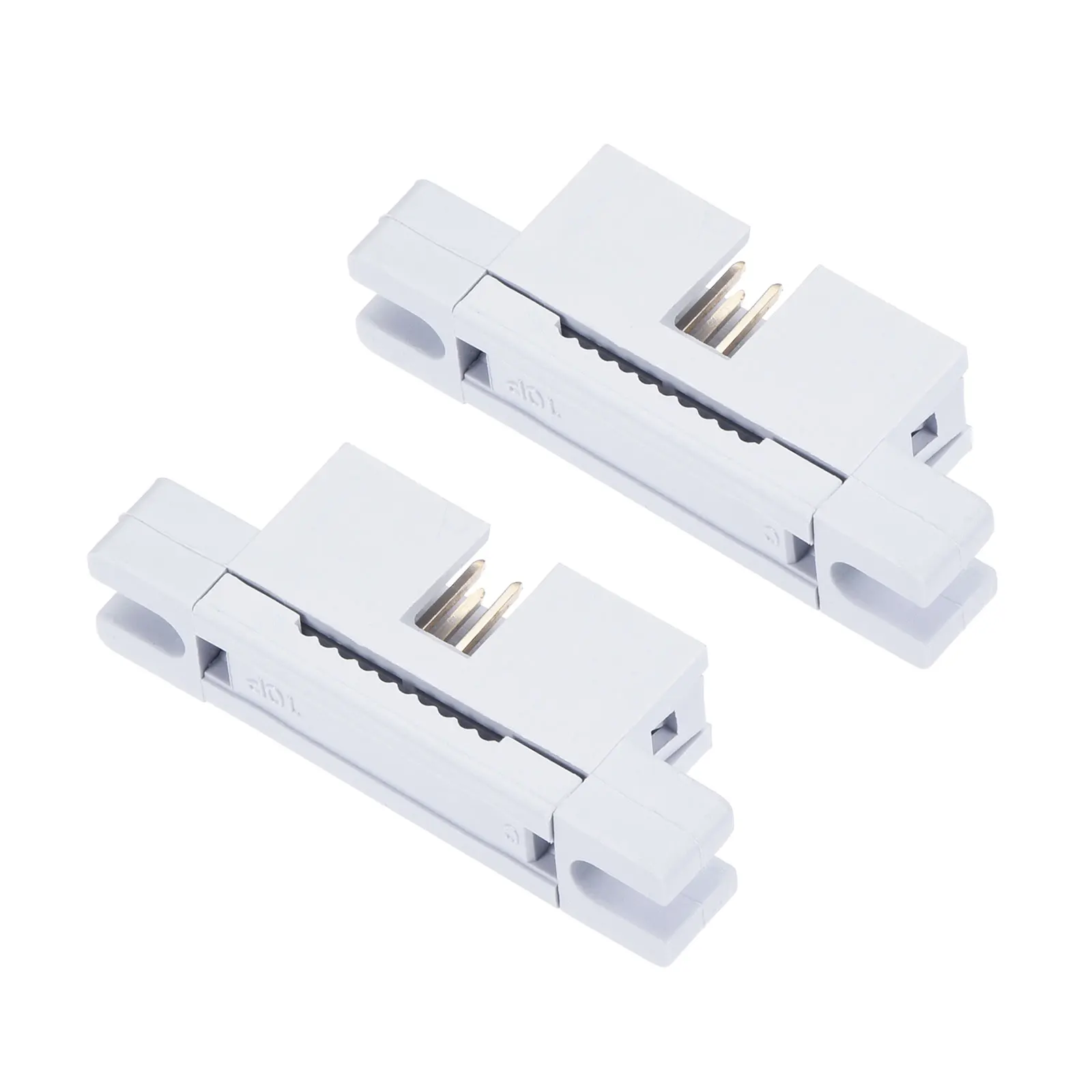 

1/2/5Pcs 10P/14P/16P/20P/34P/40P Dual Rows 2.54mm Pitch IDC Male Transition Plug IDC Terminal Connector for Flat Ribbon Cable