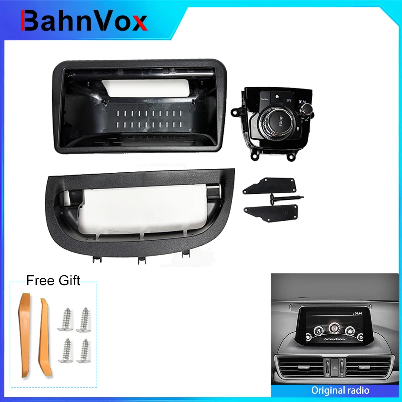 9 inch Android Car Radio frame for Mazda 3 Axela 2014-2018 2din Stereo GPS Fascia bezel Panel Adapter wire harness