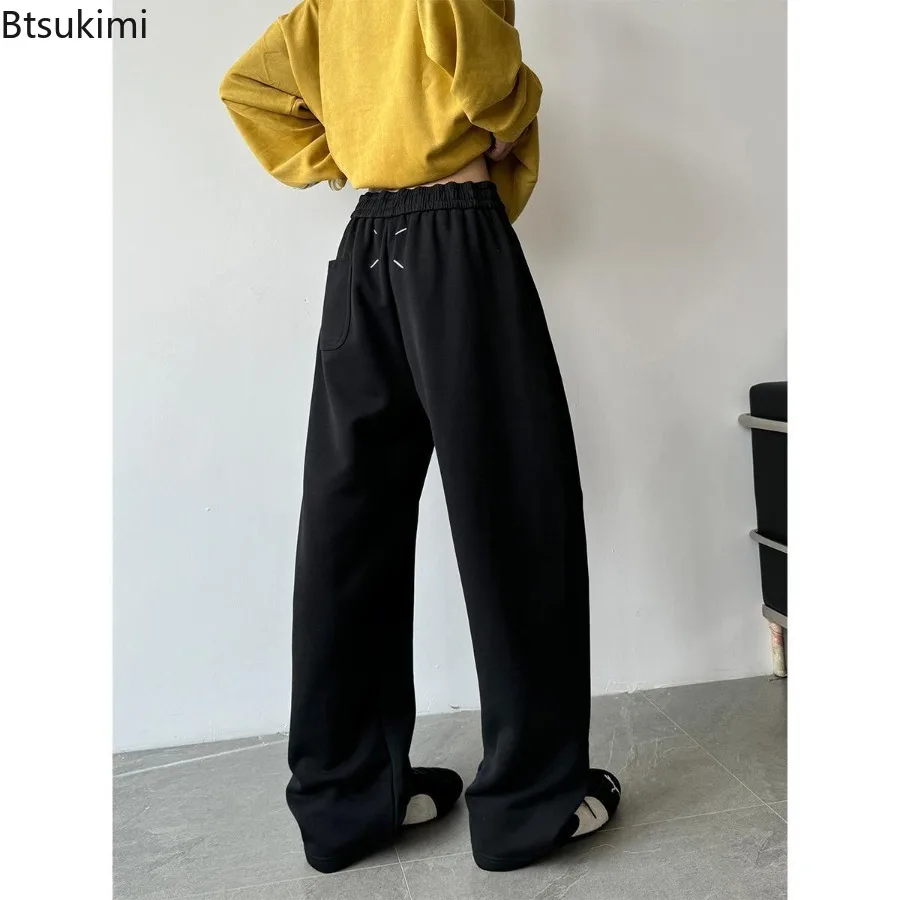 Casual Men's Classic Pants Comfortable Loose Jogging Sweatpants Vintage Elastic Waist Drawstring Trouser Autumn Winter Men Pants
