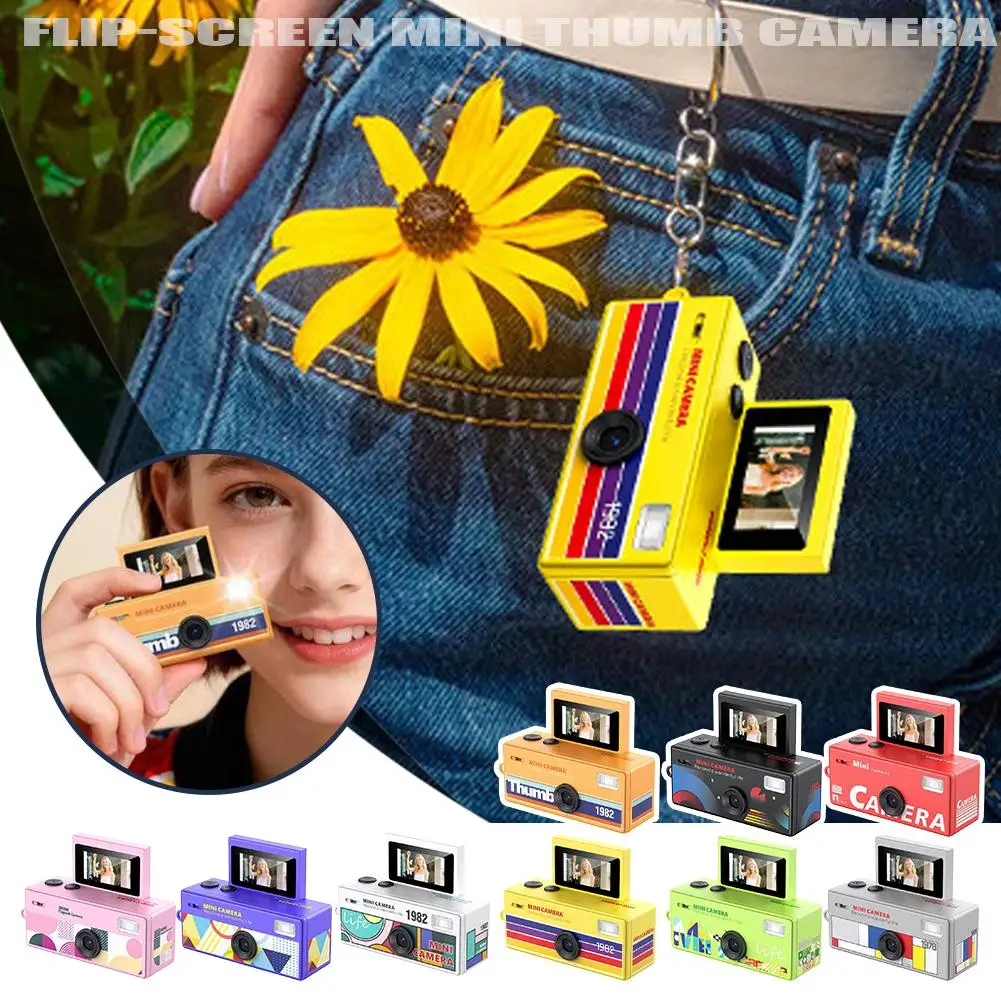 

Цифровая камера CCD с откидным экраном, компактный дизайн, ретро-стиль, модный гаджет