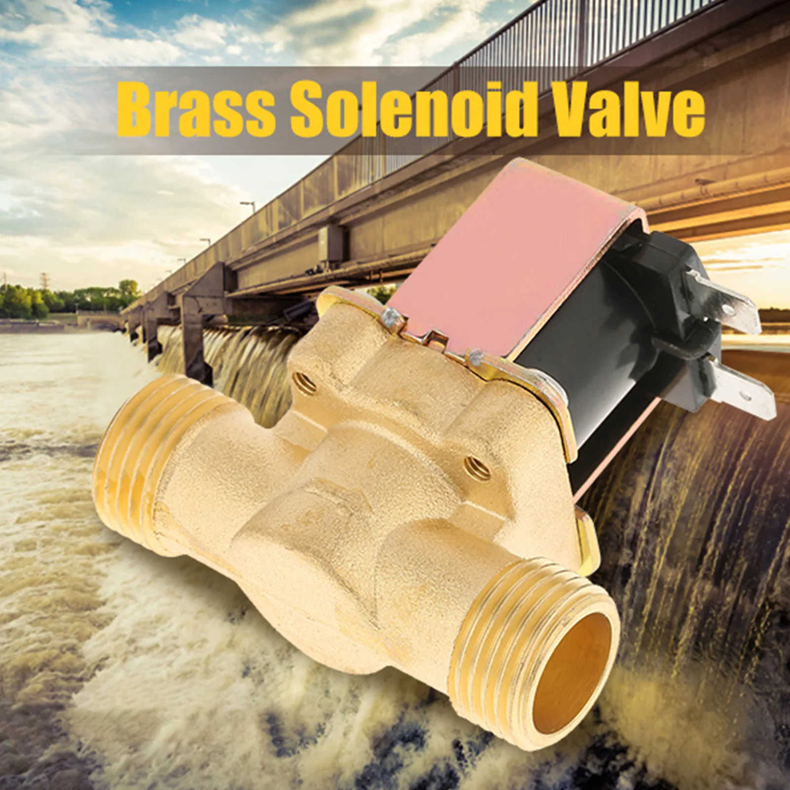

Solenoid Valve Electric Solenoid Valve 1/2" 12V Normally Closed Brass Electric Solenoid Valve For Water Control