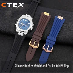 Quality Silicone Watchband For Pa-tek Philippe Sport Elegant Nautilus Series 5711/5712/5980 Waterproof Watch Strap Bracelet Male