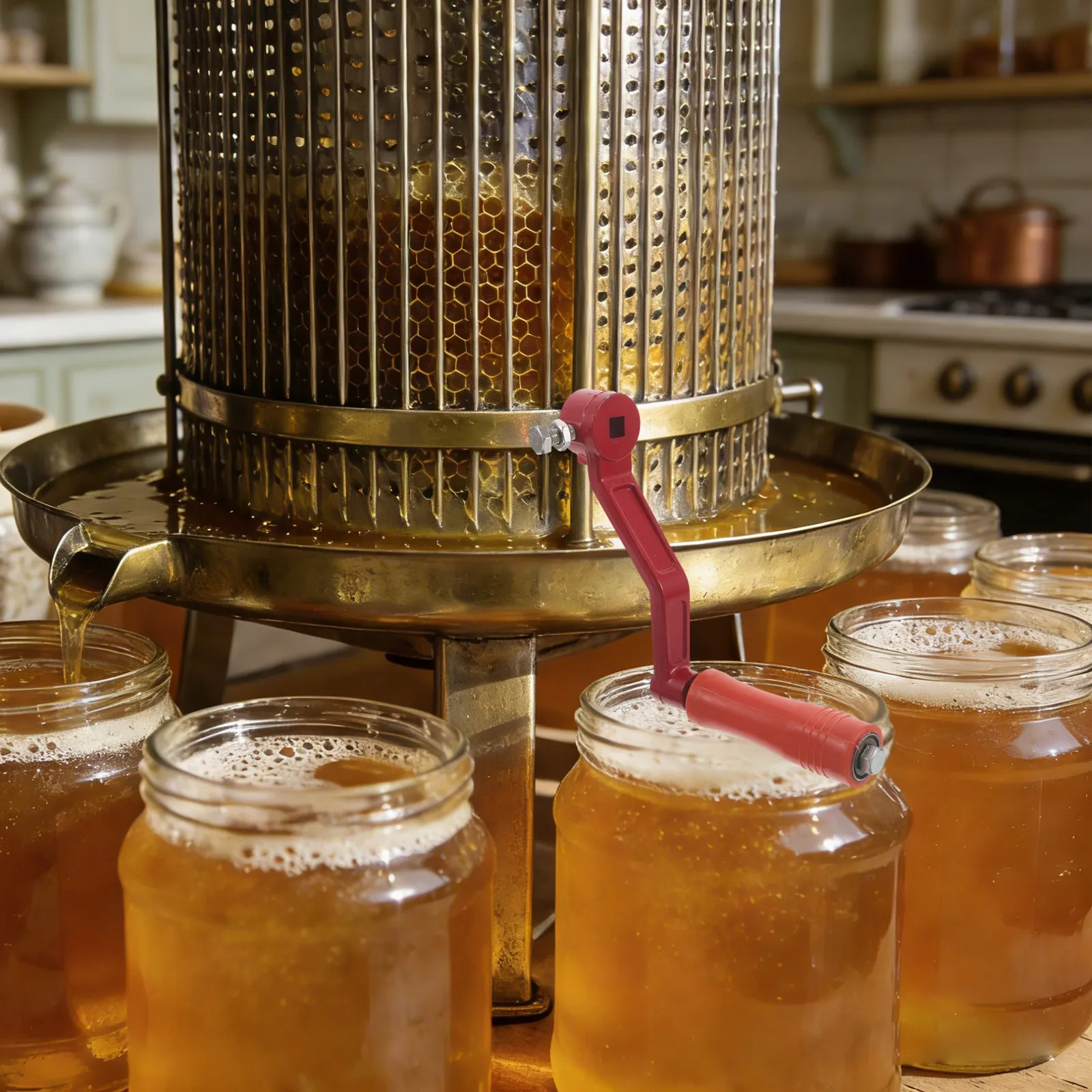 Honey Dispenser Handle Beekeeping Crank Enthusiasts Tool Apiary Owners Diy Tools Extractor Replacement Equipment Parts Beehive