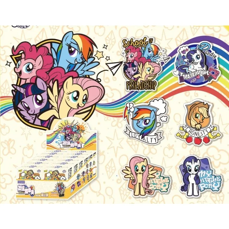 

Genuine New Anime My Little Pony Acrylic Badge Clip Blind Box Dream Edition Brooch Chapter My Little Pony Peripheral Card Badge