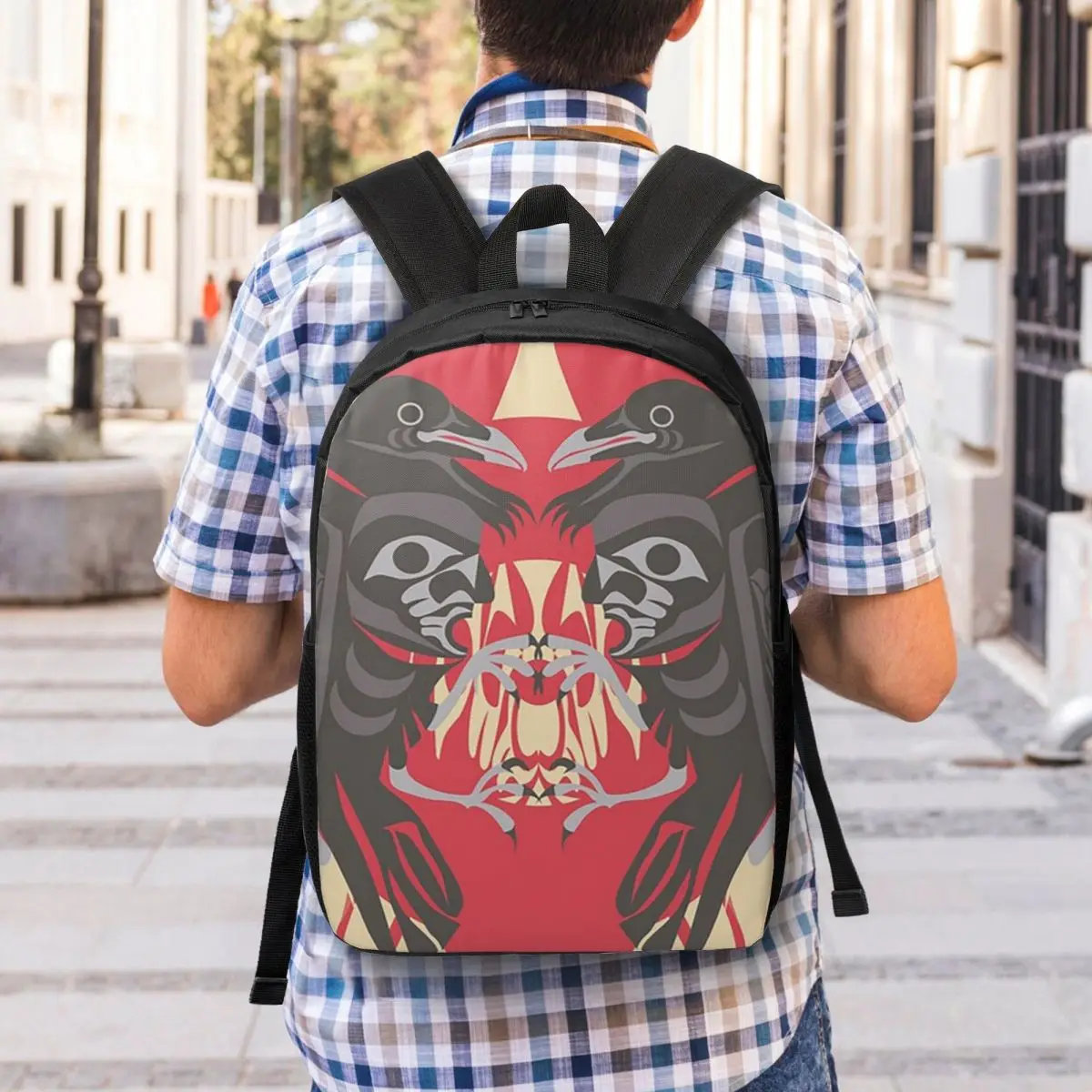 레이븐 비전 여성 배낭 소년 소녀 Bookbag 방수 어린이 학교 가방 휴대 성 노트북 배낭 숄더 백