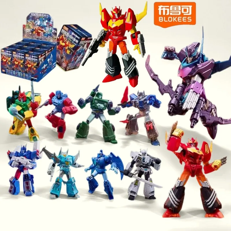 Blokees Authentic Transformers Stars Series11 Light Seeking Adventure Hot Rod Optimus Prime Posable Action Figure Toy Random Box