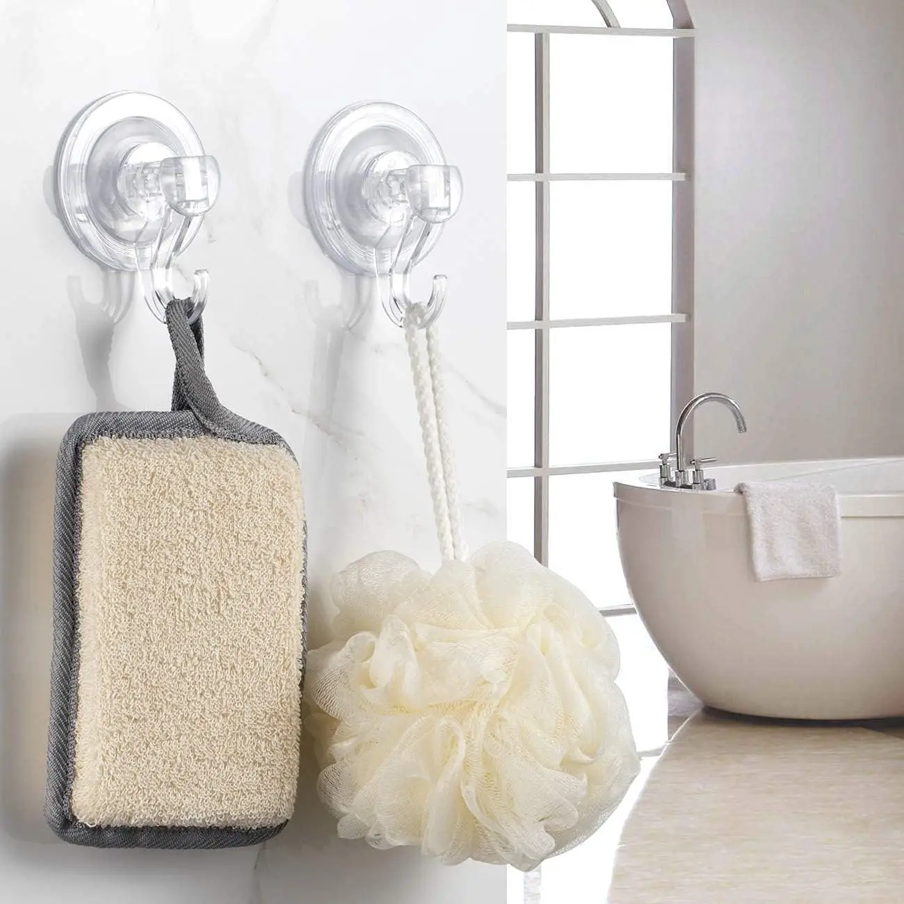 1-10pcs Suction Cup Hook Transparent Reusable Heavy Duty Vacuum Suction Cup Kitchen Bathroom Window Glass Wall Hooks for Towel