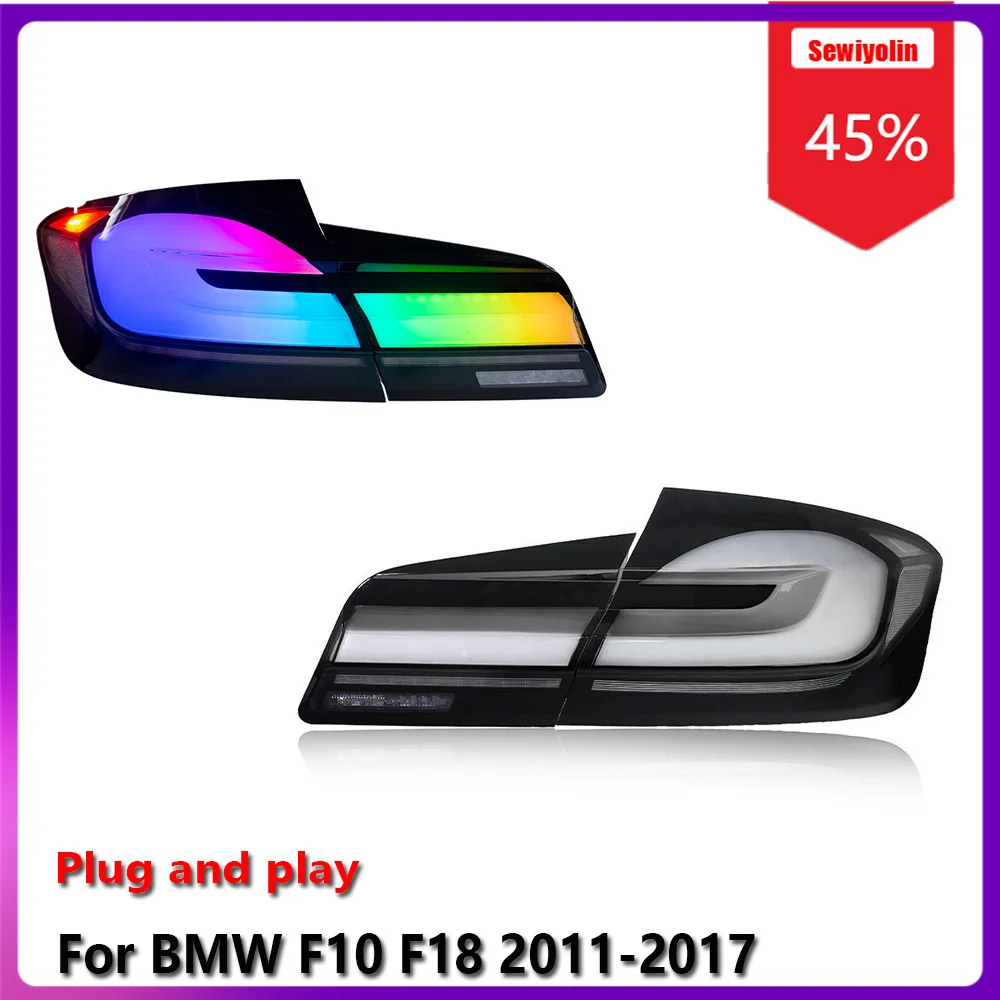 

Car RGB LED Lamp Tail Light Assemblies For BMW F10 F18 2011-2017 Auto Fog DRL Brake Turn Signal Lamp