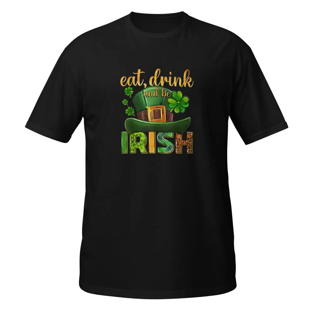 Eat Drink And Be Irish Western St Patricks Day Drinking Love Unisex T-Shirt