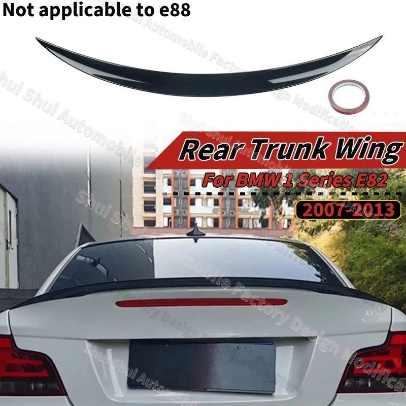 

Rear Roof Lip Spoiler for 2007-2013 BMW 1 Series E82 Refit Modified E82 E88 Coupe MP M4 Blade Tail Trunk Wing Guard Board Kits