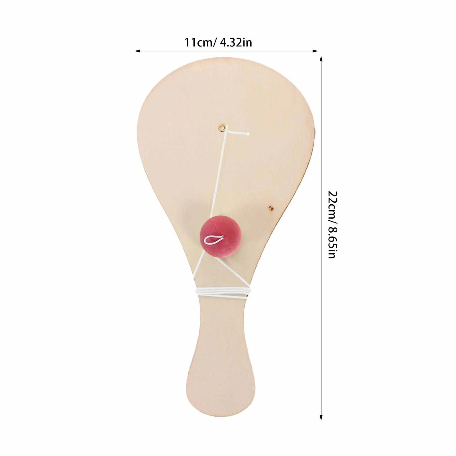 ชุดไม้พายบอลวาดมือ 10 ชิ้น งานไม้ยังไม่เสร็จ สำหรับระบายสี งานฝีมือ เกมสำหรับเด็ก กิจกรรมงานเลี้ยงครอบครัว พกพาสะดวก ไม้พายบอลเด้งดึ๋ง