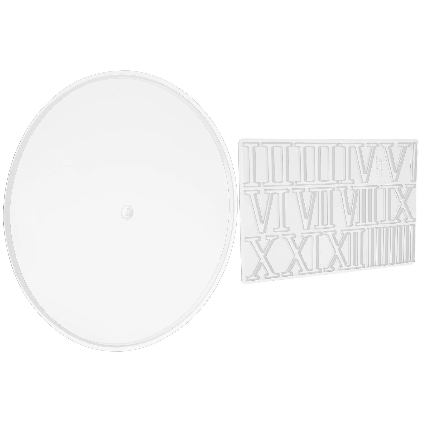 

Набор из 1 формы для круглого силиконового циферблата часов с римскими цифрами, гибкая форма для эпоксидной смолы, для самостоятельного изготовления настенных часов, декоративных изделий и поделок