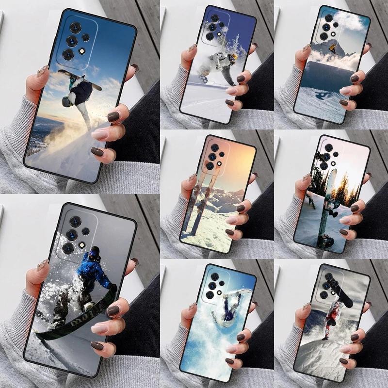 

Чехол для телефона «лыжи, снег, сноуборд, лыжи» для Samsung Galaxy S25 S23 S30 S8 S21 S20 FE S24 S22 Note 10 20 Plus lite Ultra