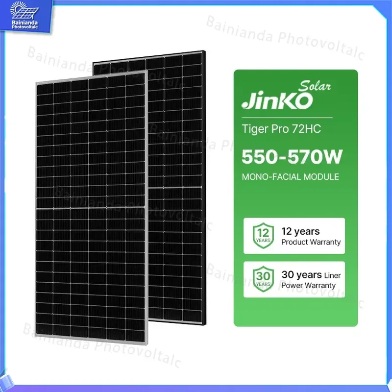 9BB 12BB Half-Cut Solar Panel 555W 560W 570W Photovoltaic Module High Efficiency Mono PERC Solar PV Panel for Rooftop and