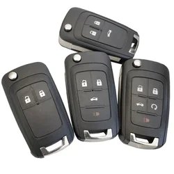 YOCASTY uzaktan Flip anahtar kılıfı kılıf için Chevrolet Cruze Lova Camaro Impala kıvılcım Opel yedek araba kabuk 2 3 4 5 düğme