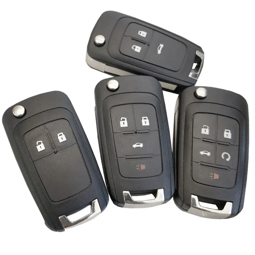 YOCASTY 2 3 4 5 Buttons Flip Folding Remote Key Case For Opel Vauxhall Corsa Astra Vectra Zafira Omega HU100 Uncut Blade