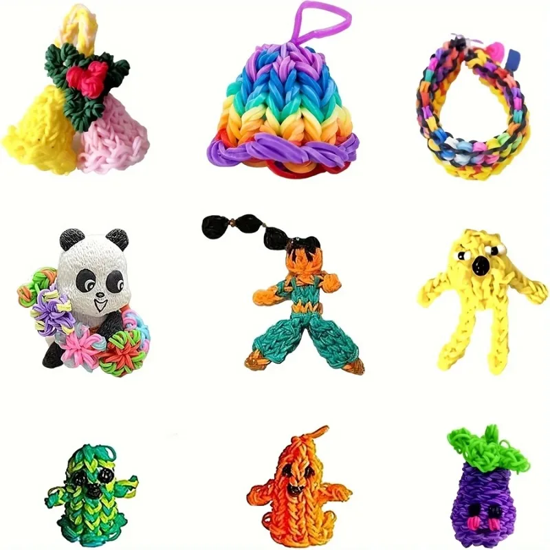 4300pcs+ 32Colour Vibrant Color Rubber Band Assortment Loom Bands- Beading Kits for Making Unique Bracelets, Bangles, and Crafts view 6