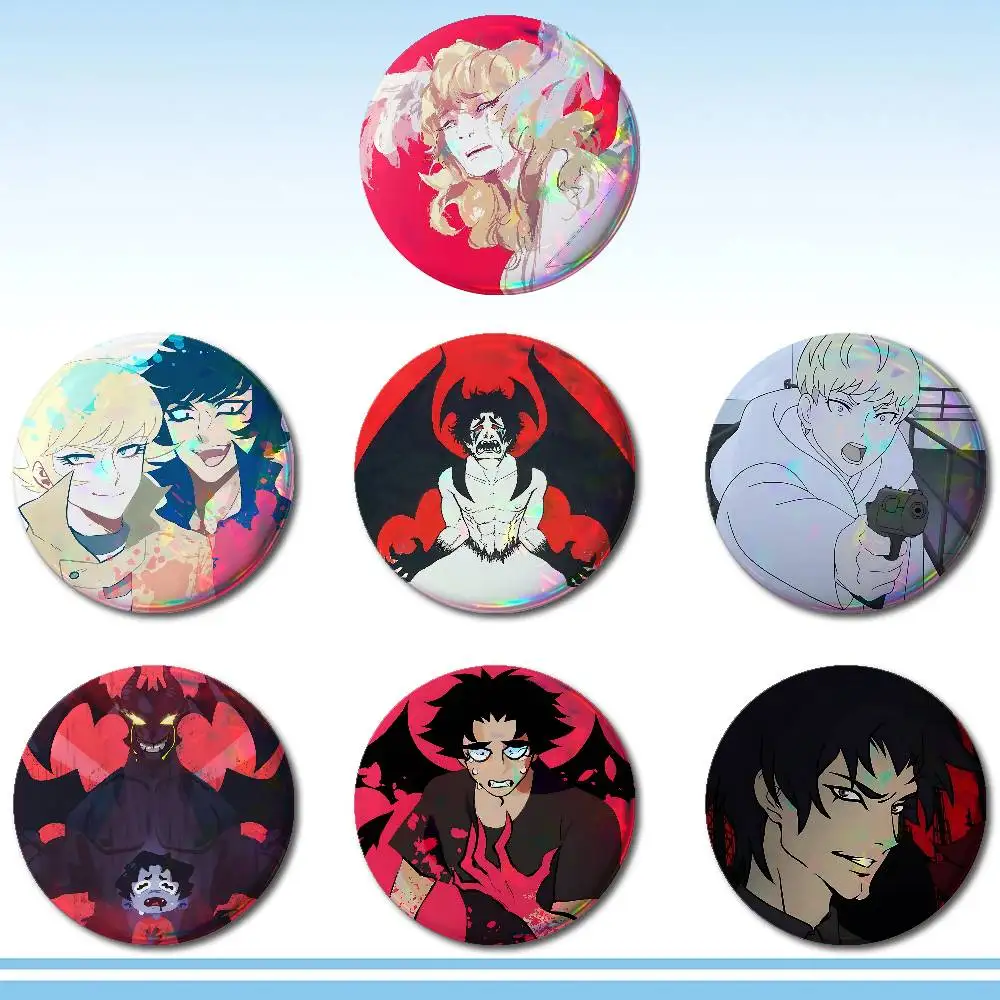 Manga D-Devilmans-C-Crybabys Insignias de hojalata, pin de botón suave, broche, insignia metálica, accesorios de joyería personalizados para sombrero, bolso y solapa
