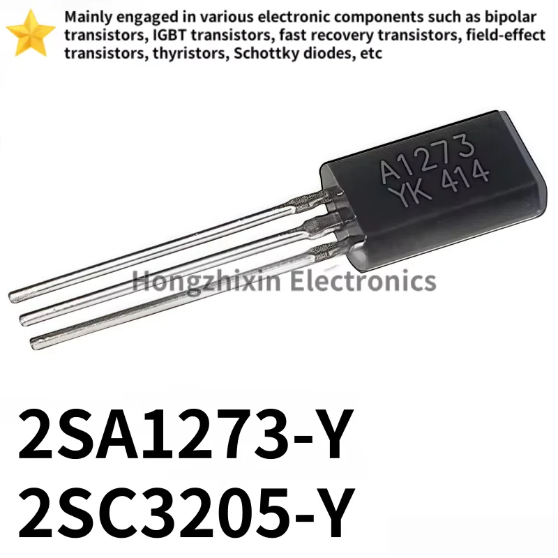 20PCS 2SA1273-Y 2SA1273 PNP 2SC3205-Y 2SC3205 NPN Power Transistors TO-92 For Audio Amplifier Circuit Replacement Repair Parts