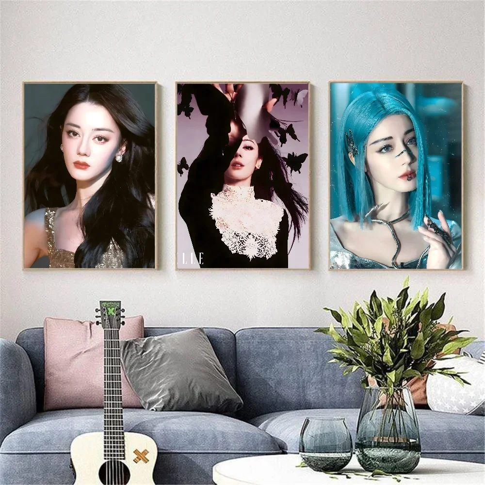 Chinese actress Dilraba Dilmurat Poster Aesthetic Canvas Painting Posters and Prints Wall Art Picture For Living Room Decoration