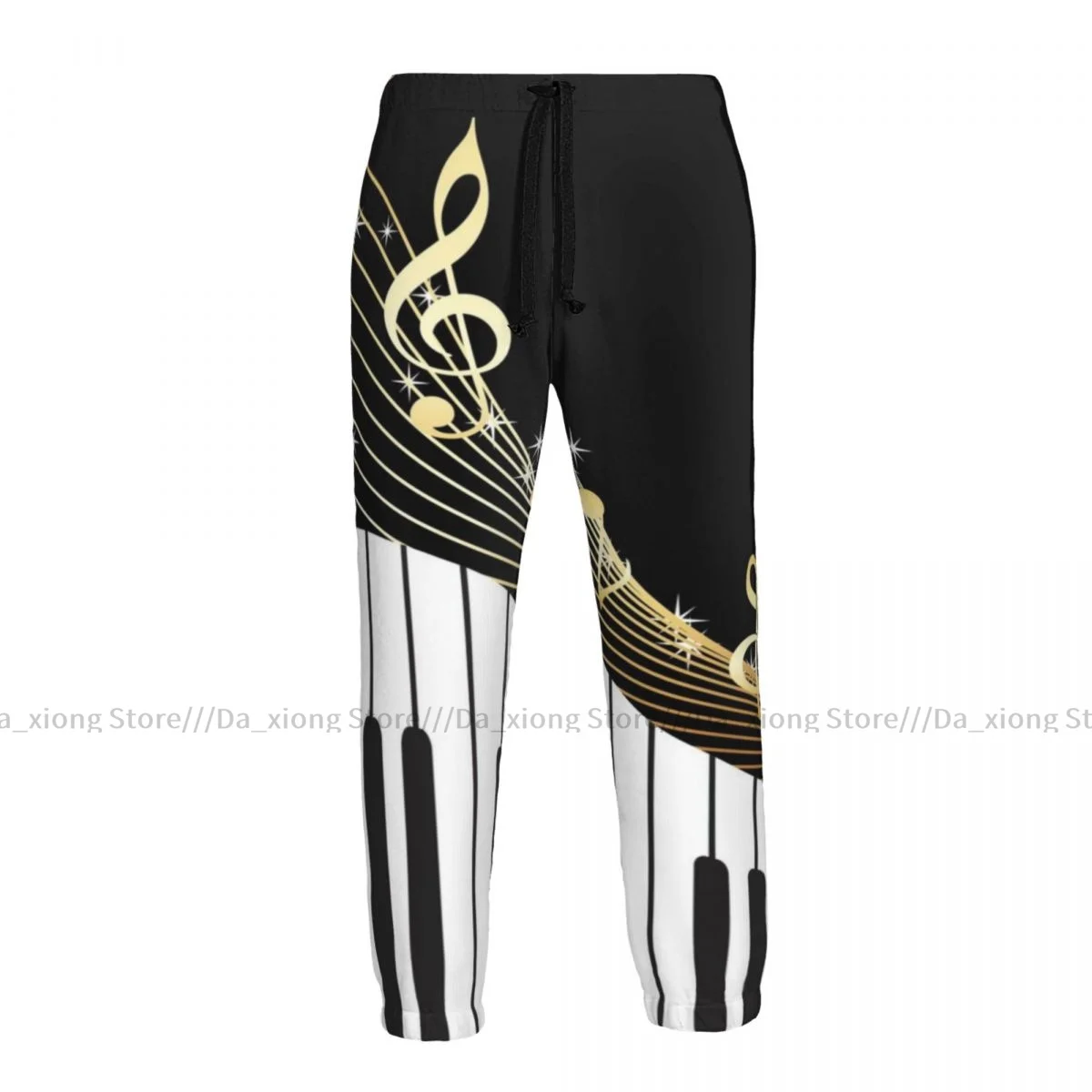 

Man Casual Pants Piano Music Notes Casual Trousers Sport Jogging Tracksuits Sweatpants Male Pants