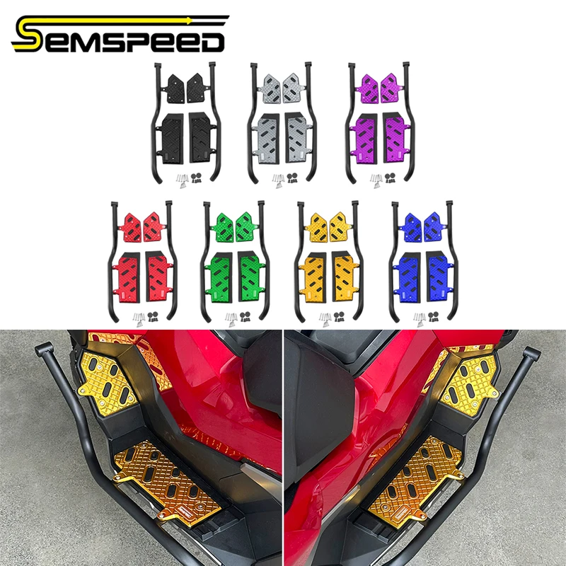 

SEMSPEED мотоциклетная подставка для ног с защитной планкой для HONDA ADV 350 2021-2025 350-ADV подставка для ног подушечки для ног педаль пластина педали