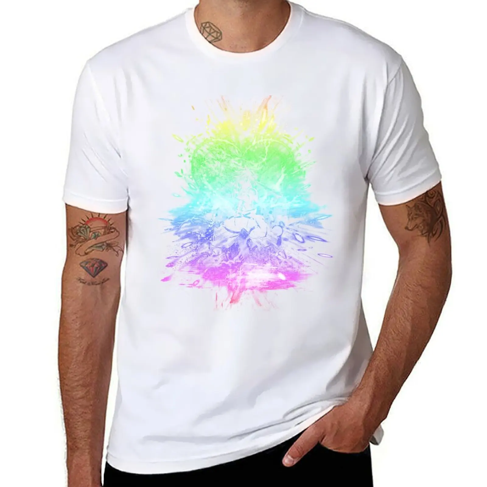 

kingdom storm-rainbow version T-Shirt t shirts for man graphic vintage t shirt custom print T-Shirt