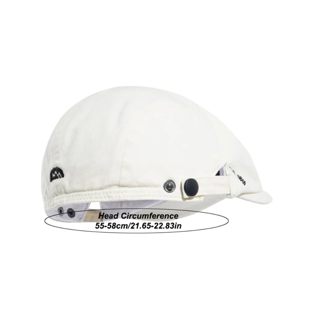 شخصية نقية اللون موزع الصحف قبعة مسطحة الفنان النمط البريطاني التطريز رسالة قبعة عادية موضة الرجعية الرسام قبعة في الهواء الطلق