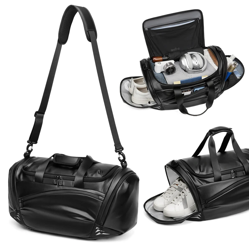 حقيبة سفر رياضية للرجال حقيبة كتف متعددة الوظائف حقيبة فصل جافة ورطبة للنساء حقيبة يد للياقة البدنية للسباحة وحقيبة أحذية