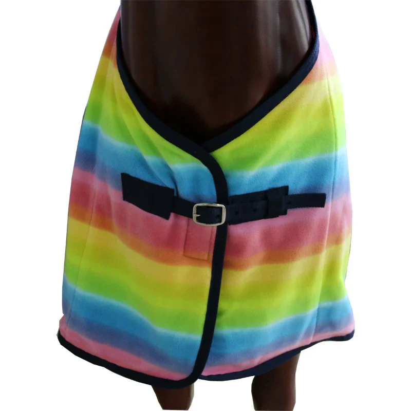 Horse Equipment Rainbow Fleece Rug Comfort Stylish for Horses