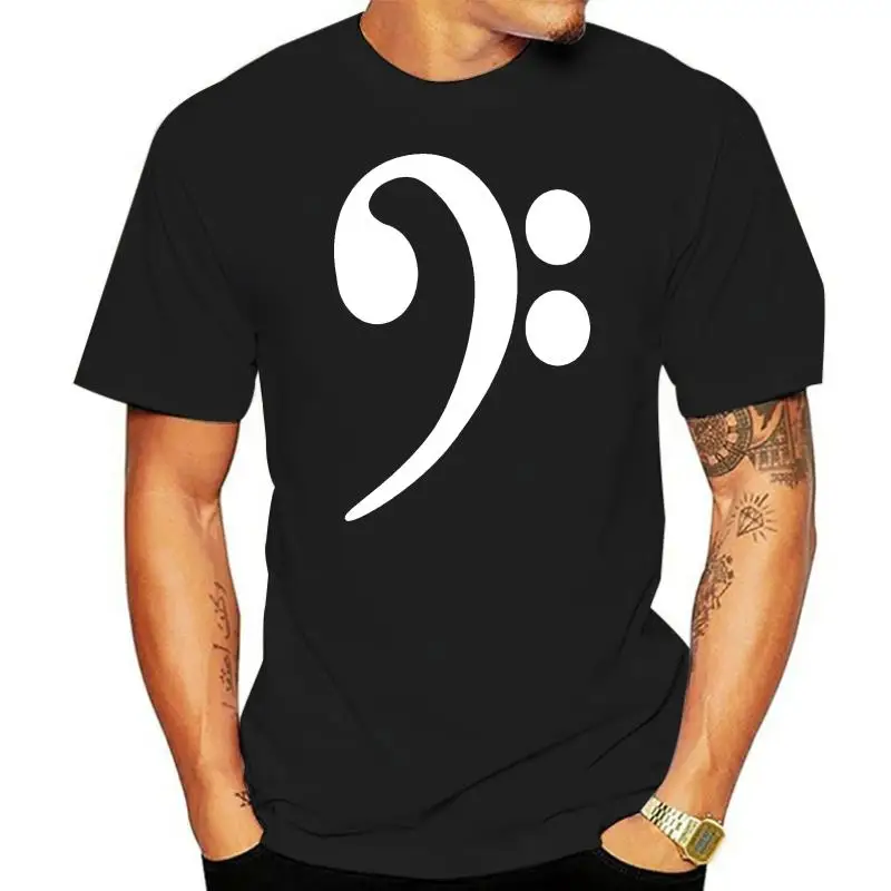 BASS GUITAR CLEF Electric Acoustic Player music note tee new mens womens T SHIRT