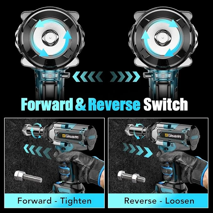 1800N.M 토크 브러시리스 전기 임팩트 렌치 Makita 18V 배터리 핀용 1/2 인... - 2